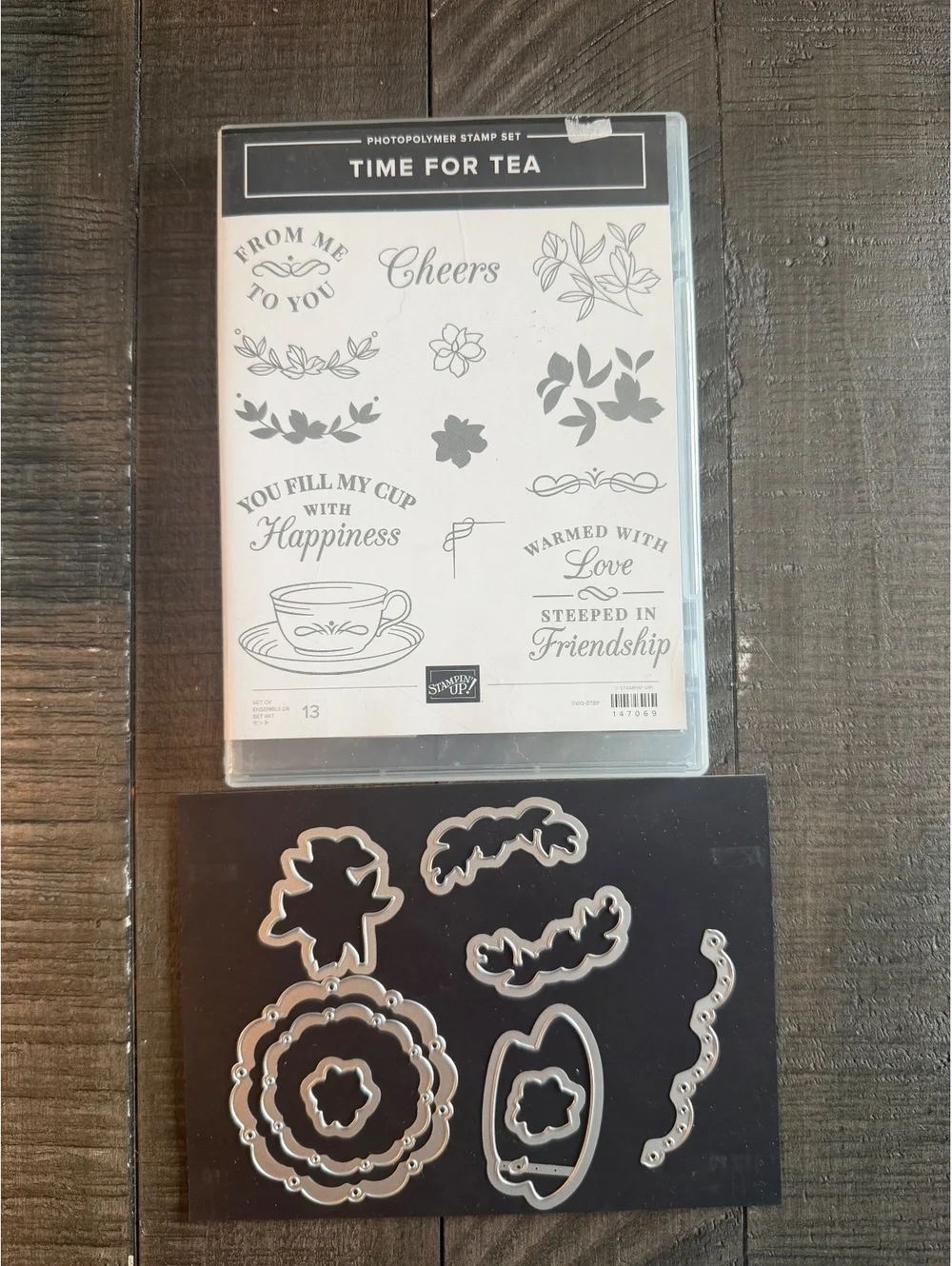 Stampin’ Up Time For Tea stamp set with die cuts